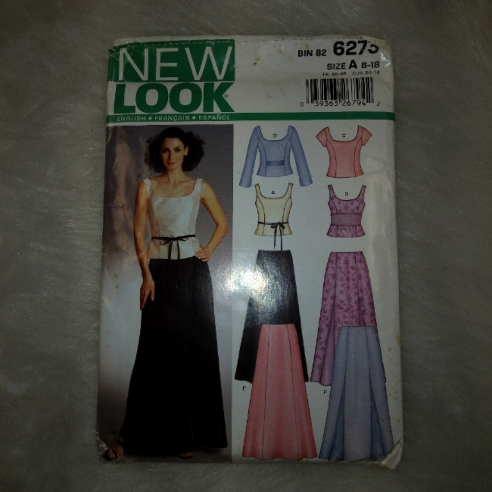 NEW LOOK 6273 Sz 8-18 Misses Two Piece Formal With Variations